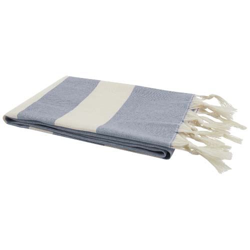 Serviette hammam personnalisée 180g 147x75,5 cm Anders Bleu royal